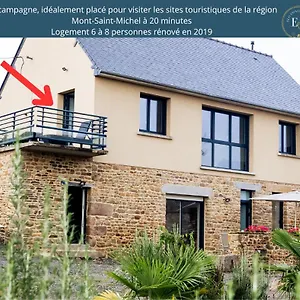  Сasa de vacaciones Maison Comprenant Deux A Louer, Ensemble Ou Independamment, Capacite De 4 A 19 Personnes Idealement Place Pour Visiter Le Mont-saint-michel, Saint-malo Et Les Alentours